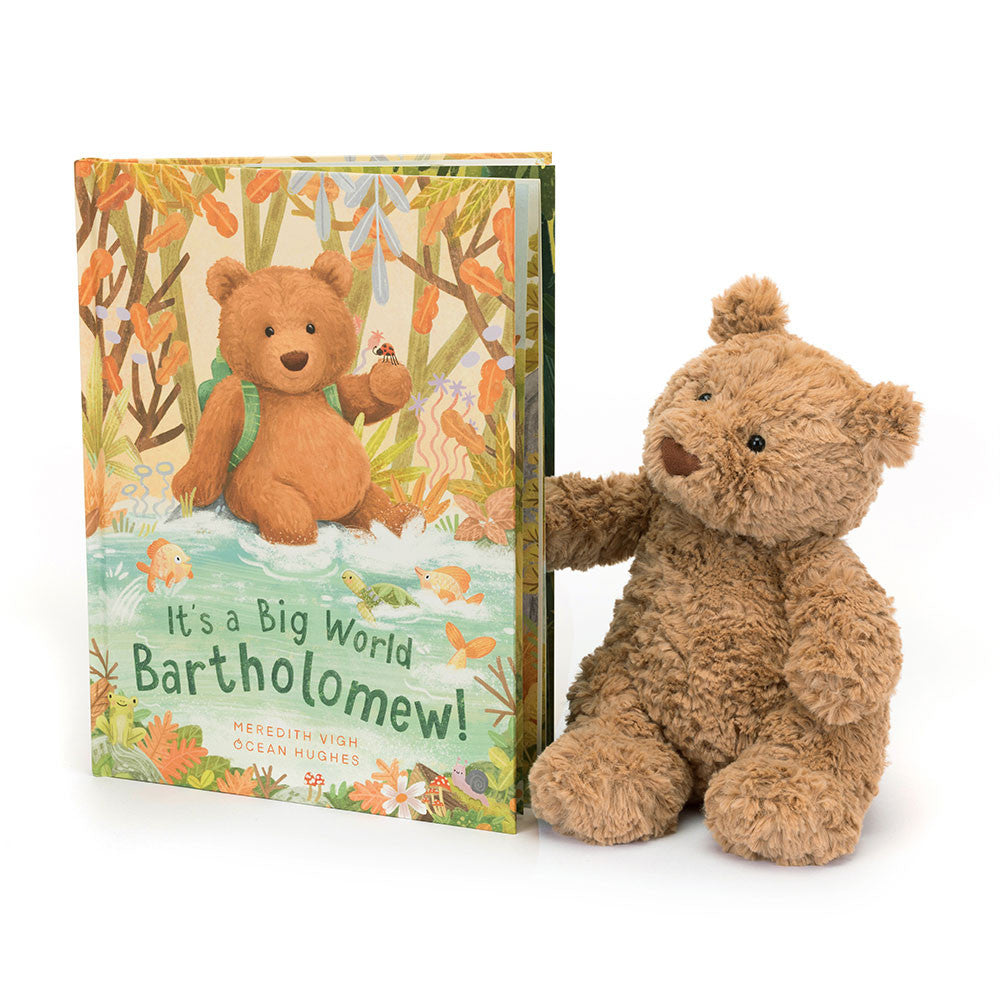 It's A Big World Bartholomew Book & Bartholomew Bear Medium - US 0885